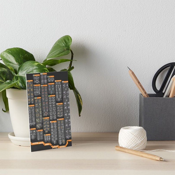 پوستر راهنمای نمادهای الکترونیکی
