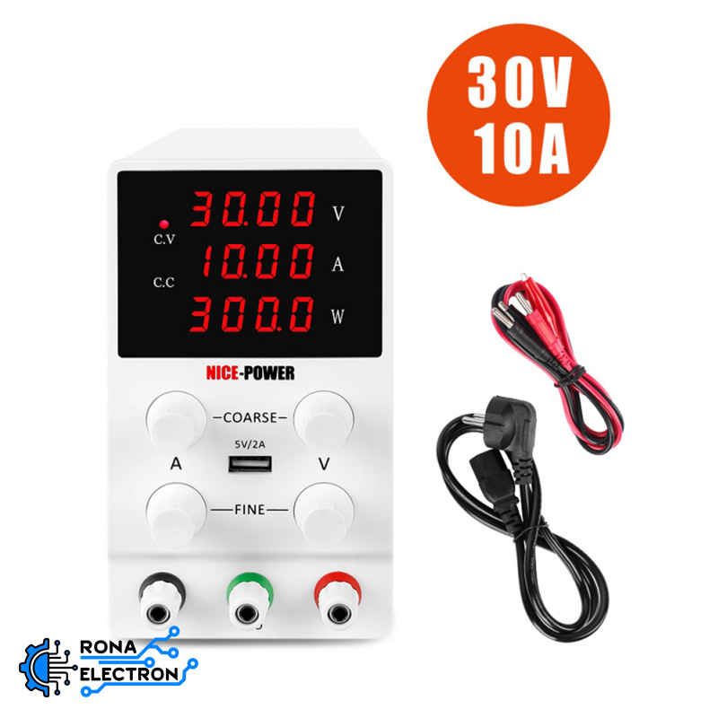 منبع تغذیه دیجیتال 0 تا 30 ولت 5 آمپر NICE-POWER مدل SPS305