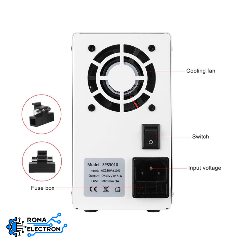 منبع تغذیه دیجیتال 0 تا 30 ولت 5 آمپر NICE-POWER مدل SPS305