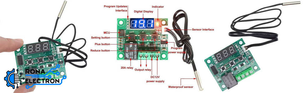 ماژول ترموستات دیجیتال XH-W1209