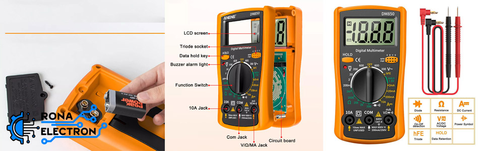 مولتی متر دیجیتالی ANENG DM850
