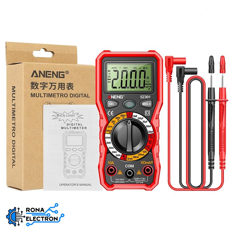 مولتی متر دیجیتالی ANENG SZ301