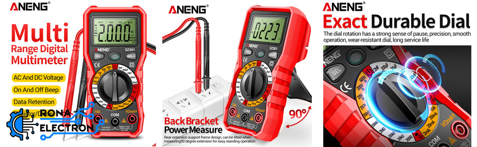 مولتی متر دیجیتالی ANENG SZ301