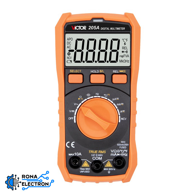 مولتی متر اتورنج دیجیتالی VICTOR VC205A