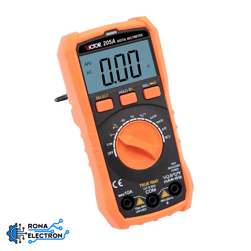 مولتی متر اتورنج دیجیتالی VICTOR VC205A