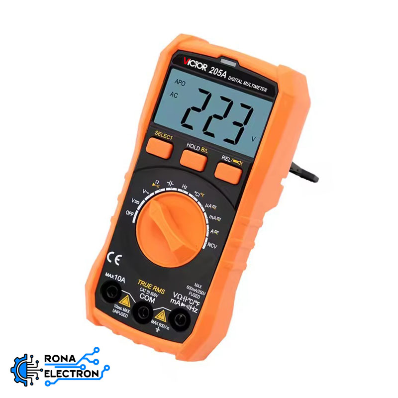مولتی متر اتورنج دیجیتالی VICTOR VC205A