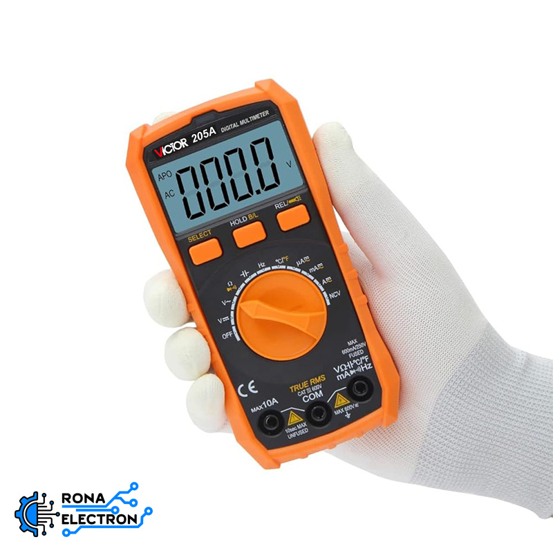 مولتی متر اتورنج دیجیتالی VICTOR VC205A