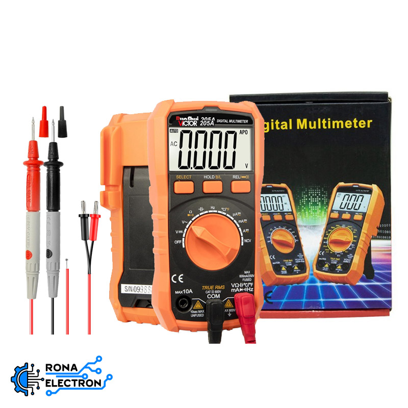 مولتی متر اتورنج دیجیتالی VICTOR VC205A
