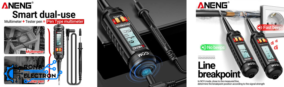 مولتی‌ متر دیجیتال و تستر قلمی ANENG A3010