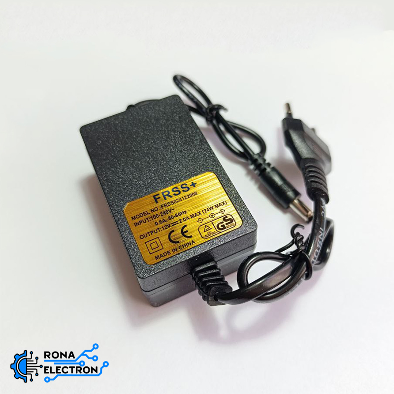 آداپتور 12 ولت 2 آمپر بین راهی 12V-2A استاندارد