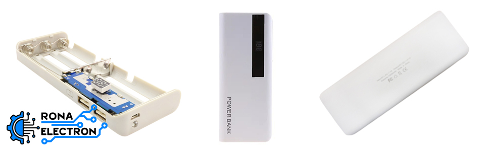 کیس پاوربانک 13000mAh دو خروجی USB دارای نمایشگر دیجیتال