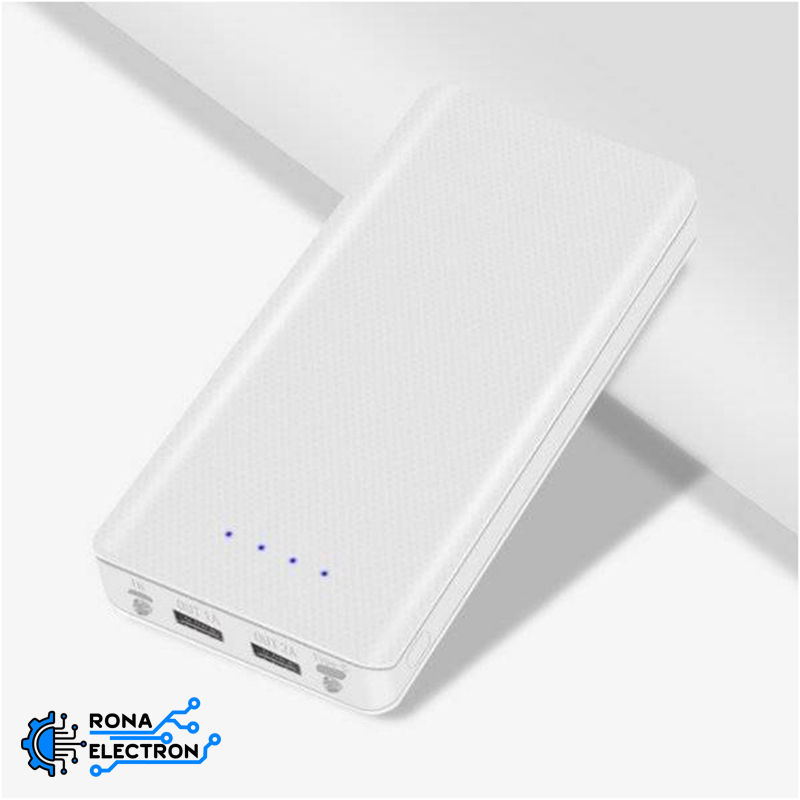 کیس پاوربانک 20000mAh دو خروجی USB دارای نمایشگر دیجیتال مدل W8