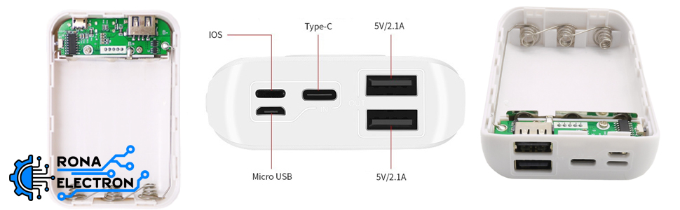 کیس پاوربانک 6000mAh دو خروجی USB دارای نمایشگر دیجیتال مدل X3